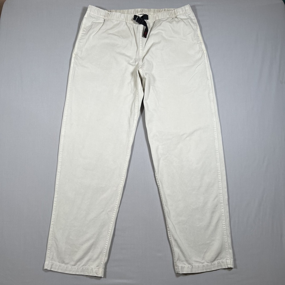Gramicci Men's G-Series Climbing Pants Size Large 34x31 Beige Cotton Twill